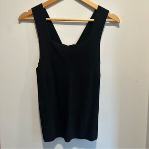 Madewell- black sweater tank size M